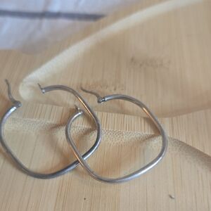 Elegant Silver Hoop Earrings